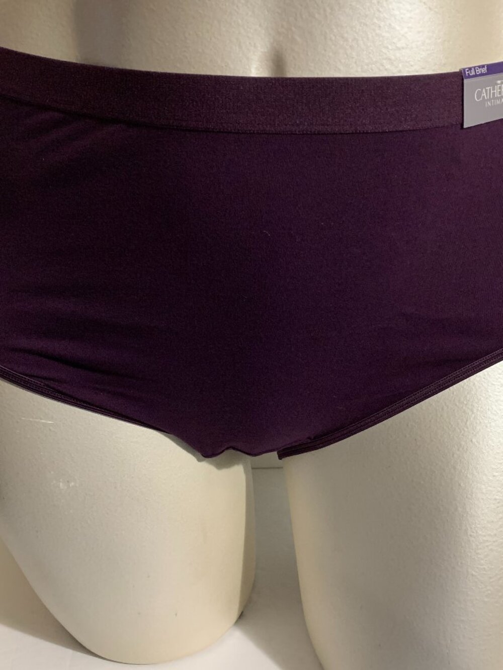 Catherines Full Brief Panties Underwear Cotton Blend Purple Plus 2X
